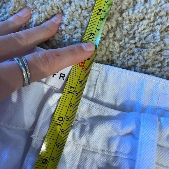Frame Women’s Le Slouch Denim in Rumpled Blanc Grind Jeans White Size 28 - Picture 8 of 9